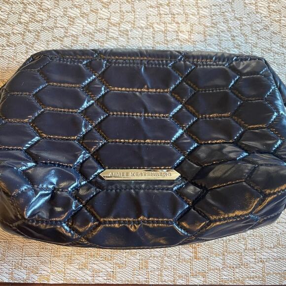 Aimee Kestenberg travel cosmetic toiletry pouch bag midnite blue - Picture 1 of 9